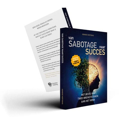 boek Genieke Hertoghs - Van Sabotage naar Succes cover mockup